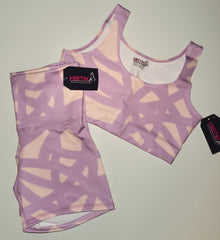 Pink/Scribbles Short Set