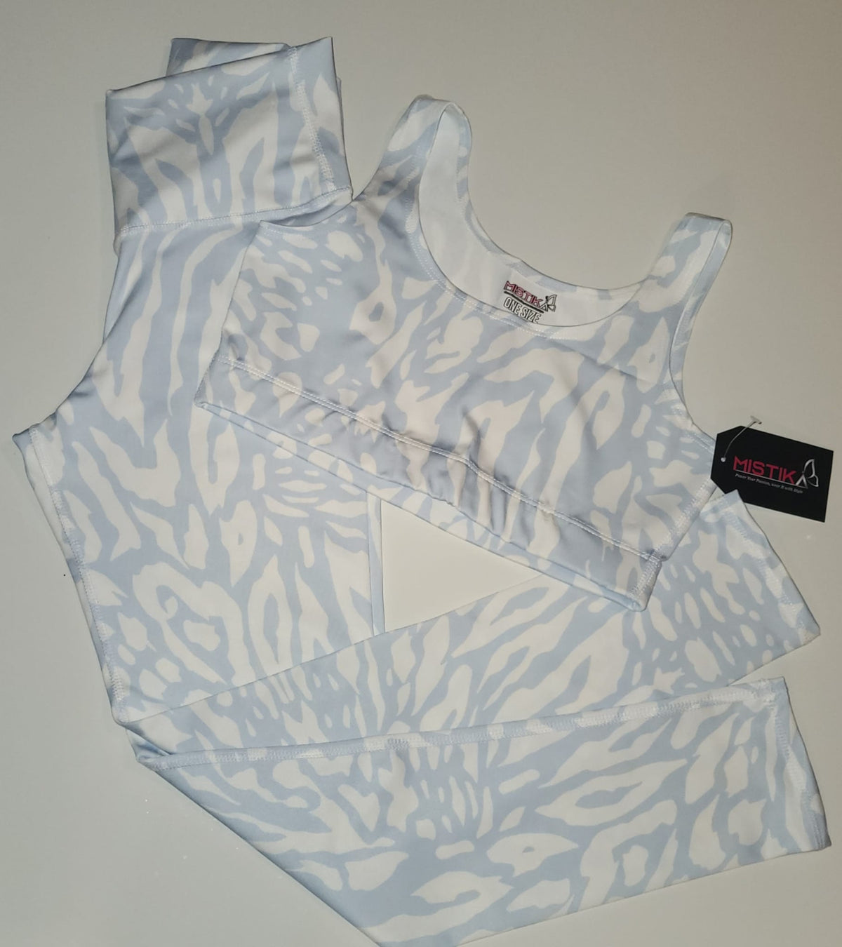 Baby Blue Camo Leggings Set