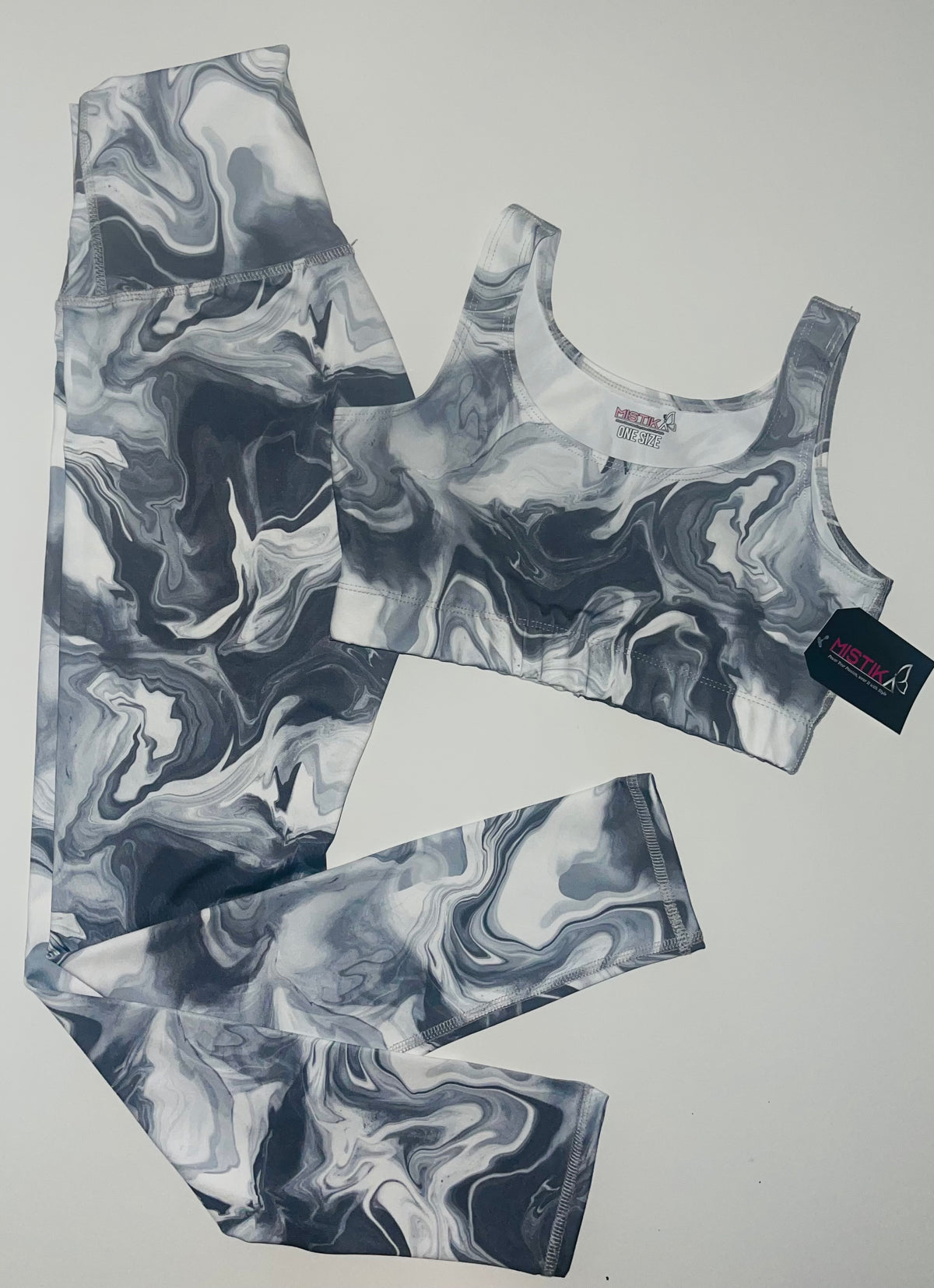 Dark Gray Camo/Leggings Set