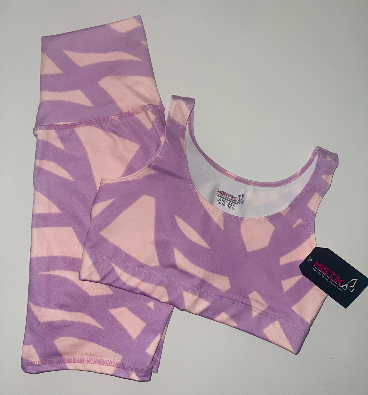 Pink/Lilac/Tie Dye Biker Set